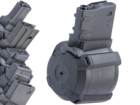 Avengers 1200 Round Electric Drum Magazine for Airsoft AEG Rifles 