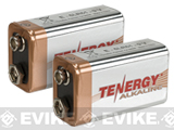 Tenergy High Performance Alkaline 9V Batteries - 2pcs