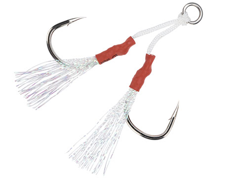 Battle Angler Dancing Feathered Stinger Jigging Hook Set (Size: 6/0 / 1 Pack)