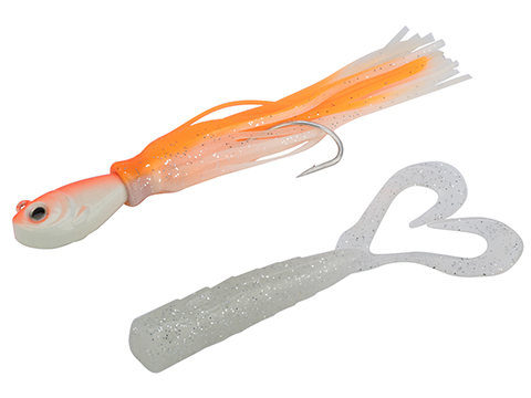 Battle Angler Tactical Torpedo Jigging Lure (Color: Orange - White Glow / 4oz)