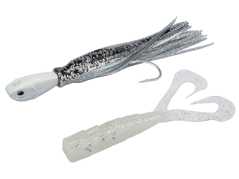 Battle Angler Tactical Torpedo Jigging Lure (Color: Chrome - White / 4oz)