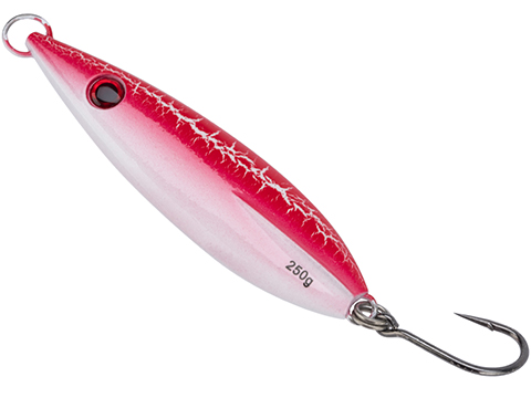 Battle Angler Phantom-Fall Jigging Lure Fishing Jig (Model: Red Flame / 250g / Tuna Hook)