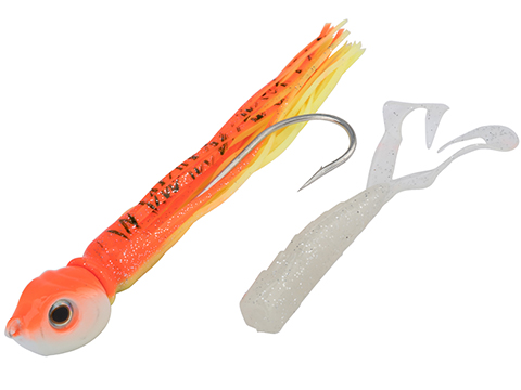 Battle Angler War Head Jigging Lure (Color: Orange - White Glow / 12oz)