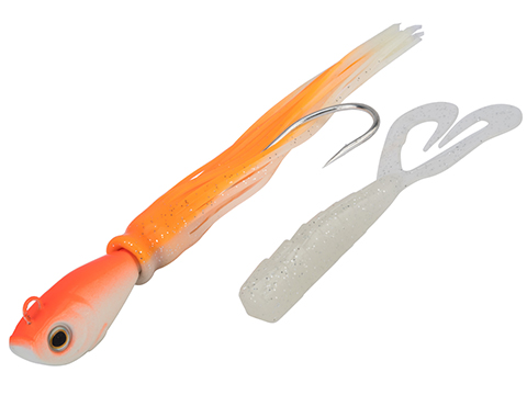 Battle Angler Tactical Torpedo Jigging Lure (Color: Orange - White / 8oz)