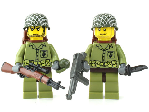 Battle Brick Customs Military Mini-Figure (Model: USMC 2 Pack), MORE ...