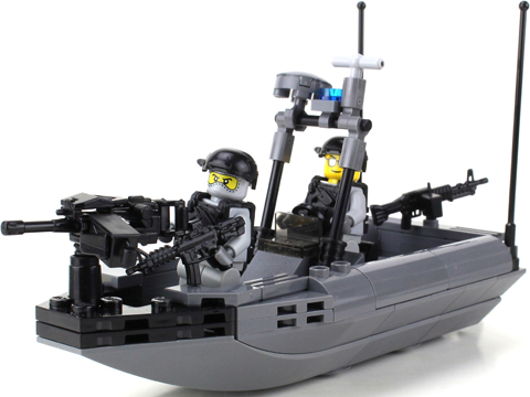 Battle Brick Customs Vehicle Set (Model: Navy Seal Rhib Attack Boat ...