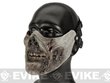 Avengers Zombie Iron Face Lower Half Mask (Color: Rotting Flesh)