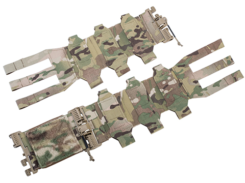 Beez Combat Systems Laser-Cut Elastic 3 Cell Cummerbund for Crye style Plate Carriers (Color: Multicam)