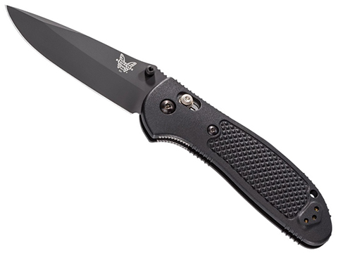 Benchmade / Pardue S30V Griptilian Folding Knife (Model: Drop Point / Black Plain Edge / Black Nylon)