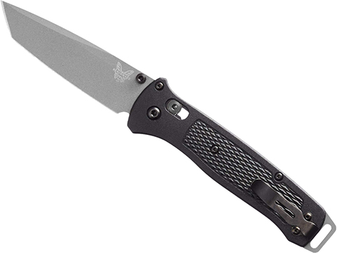 Benchmade 537 Bailout Folding Knife (Model: Tanto / Black Plain Edge / Black Grivory)