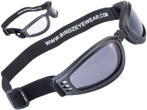 Birdz Eyewear Cardinal Low Profile ANSI Z87.1 Goggles (Color: Smoke)