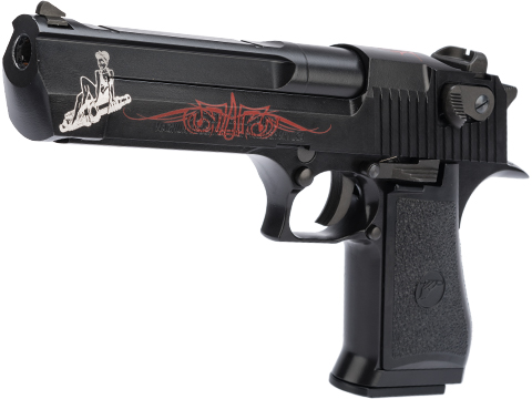 WE-Tech Desert Eagle .50 AE GBB Airsoft Pistol by Cybergun w/ Black Sheep Arms Custom Cerakote (Color: Hot Rod Pinup)