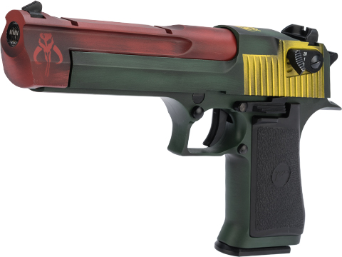 Magnum Research Licensed Semi/Full Auto Metal Desert Eagle Gas Blowback Airsoft Pistol by KWC w/ Custom Cerakote (Color: Bounty Hunters Choice)