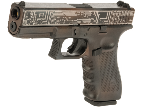 Elite Force Fully Licensed GLOCK 17 Gen.4 Gas Blowback Airsoft Pistol w/  Custom Cerakote (Color: Gold Slide), Airsoft Guns, Gas Airsoft Pistols -   Airsoft Superstore