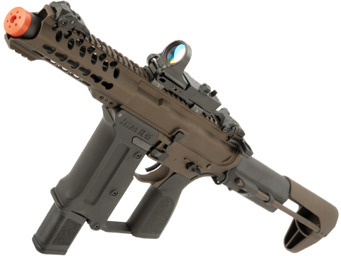 KWA Ronin Tekken Pistol Caliber AR Airsoft AEG Rifle w/ Black Sheep Arms Custom Cerakote (Model: TK.45C AEG 2.5 / Midnight Bronze & Black)