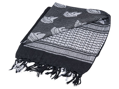 Matrix Woven Stylized Desert Shemagh / Scarves (Color: Black - White ...