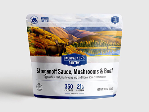 Backpacker's Pantry Freeze Dried Camping Food (Model: Lunch & Dinner / Stroganoff with Beef and Mushrooms)