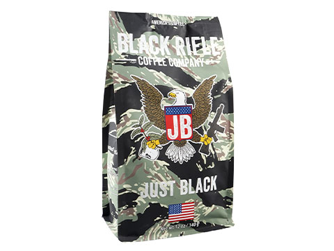 Black Rifle Coffee Company 100% Arabica 12oz Coffee Bag (Model: Just Black Medium Roast / Whole Bean)