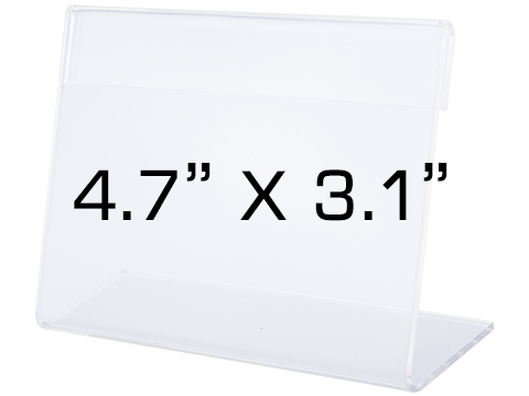 Brinyte Acrylic Display Sign Holder (Size: 4.7 x 3.1)