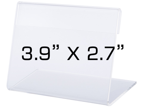 Brinyte Acrylic Display Sign Holder (Size: 3.9 x 2.7)