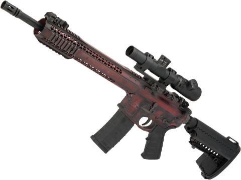 EMG Custom Cerakote Black Rain Ordnance BRO M4 SPEC15 Airsoft AEG by King Arms (Color: Deadpool / Recon)