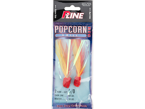 P-Line Popcorn Krill 2 Hook Fishing Rig (Color: Red-Yellow / 5/0)