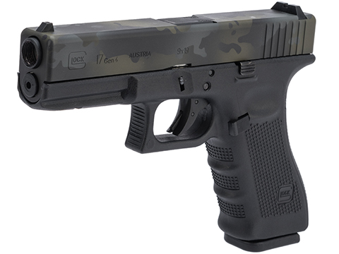 Elite Force Fully Licensed GLOCK 17 Gen.4 Gas Blowback Airsoft Pistol w/ Custom Cerakote (Color: Black Camo Slide)