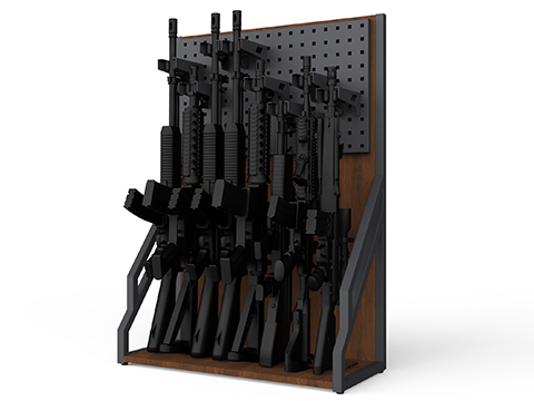 EMG Battle Wall System Weapon Display & Storage Solution Wood Rack