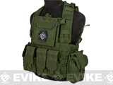 Matrix Tactical Systems Modular Chest Rig w/ Full Pouch Set (Color: OD Green)