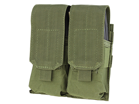 Condor Modular MOLLE Ready Tactical Double M4 M16 Magazine Pouch (Color: OD Green)