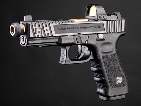 EMG Custom Licensed GLOCK 17 Gen.3 Gas Blowback Airsoft Pistol w/ CNC Tier One RMR Cut Slide Kit