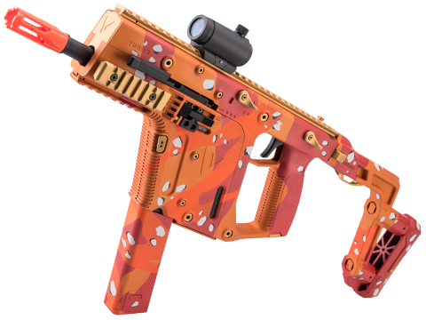 KRISS USA Licensed KRISS Vector Airsoft AEG SMG Rifle by Krytac w/ Firearm Grade Custom Cerakote Finish (Color: Strawberry Mango Chocolate Chip / <350 FPS)