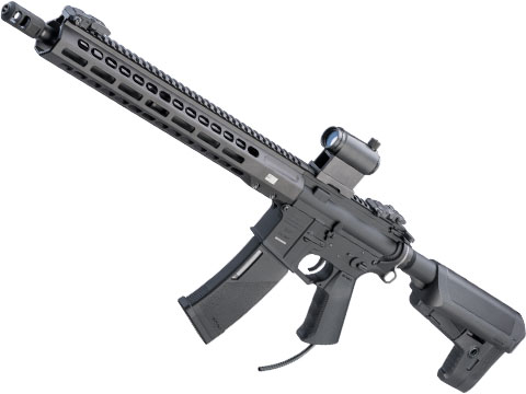 Evike Custom EMG Barrett REC7 DI with PolarStar F1 HPA Airsoft Rifle (Model: Carbine / Black)