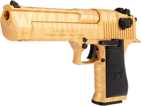 WE-Tech Desert Eagle .50 AE Gas Blowback Airsoft Pistol by Cybergun (Color: Gold Tigerstripe / Green Gas / Gun Only)