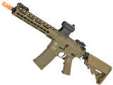 Classic Army Polymer KM10 M4 Airsoft AEG Rifle w/ 10 KeyMod Handguard (Color: Dark Earth / Buffer Tube Stock)