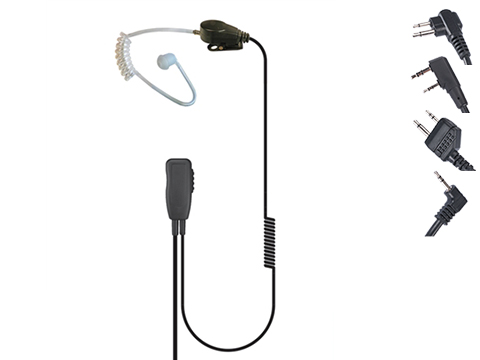 Code Red Headsets Recruit One-Wire Lapel Microphone w/ PTT (Connector: Kenwood 2-Pin)