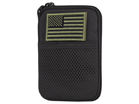 Condor Tactical Pocket Pouch w/ US Flag Patch (Color: Black)
