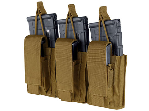 Condor Gen 2 Triple Kangaroo Mag Pouch for M4/M16 (Color: Coyote Brown)