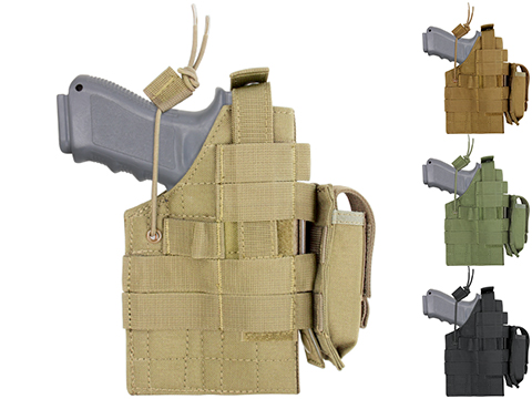 Lancer Tactical MOLLE Battle Belt w/ Suspenders - TAN