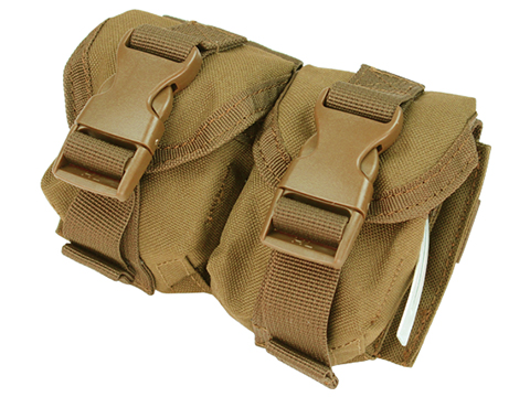 Condor Tactical Double Frag Grenade Pouch (Color: Coyote Brown)