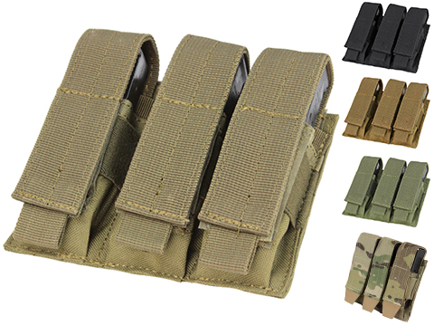 Condor MOLLE Triple Pistol Magazine Pouch (Color: OD Green)