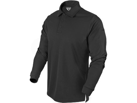Condor Performance Tactical Long Sleeve Polo (Color: Black / X-Large)