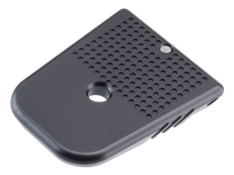 CowCow Technology Low Profile CNC Aluminum Dot Matrix Magazine Base Plate for TM Hi-Capa Pistols (Color: Black)