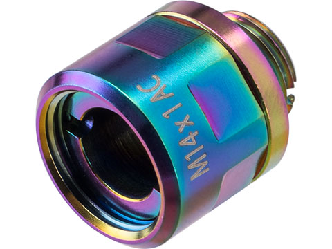 CowCow Technology CNC Stainless Steel Threaded Suppressor Adapter for TM Pistol Barrels (Color: Rainbow)