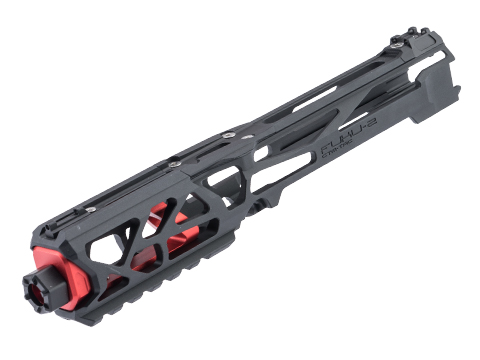 CTM CNC FUKU-2 Skeletonized Upper Receiver for AAP-01 Gas Blowback Airsoft Pistols (Color: Black / Red)