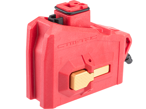 CTM HPA to M4 Magazine Adapter for AAP-01 Gas Blowback Airsoft Pistols (Color: Red-Gold / Adapter Only)
