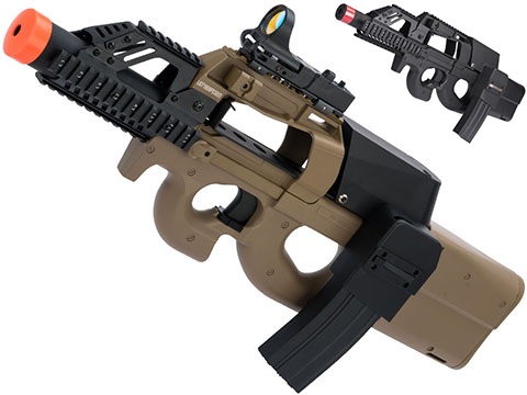 Evike.com Custom P90 Terminator Airsoft AEG w/ Box Mag (Color: Black)