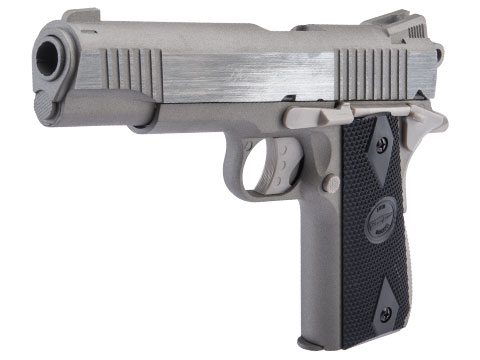 Cybergun Auto Ordnance Licensed 1911 Pellet .177 cal CO2 Non-Blowback Air Pistol (Model: Brushed Stainless 1911 / Full Metal)