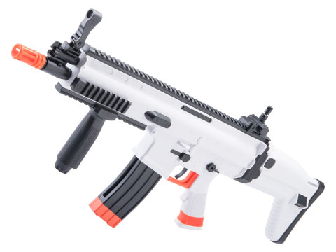 Cybergun SCAR-L Licensed Full Size Spring Powered Airsoft Rifle (Color: SB199 Blizzard Warning White / Gun Only)