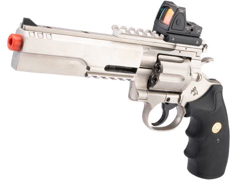 Cybergun Colt Licensed Python Evil .357 Magnum Gas Powered Airsoft Revolver (Color: Silver / Diamond Grips / CO2)